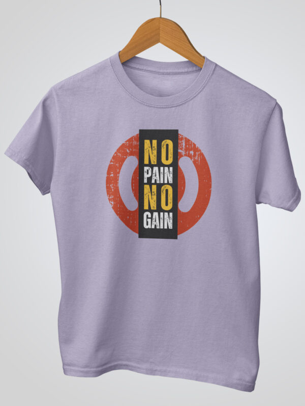 No Pain No Gain Men's Lavender T-Shirt