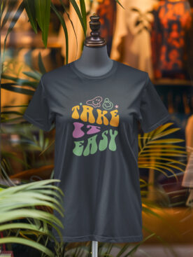 Take It Easy Women's Steel Grey T-Shirt