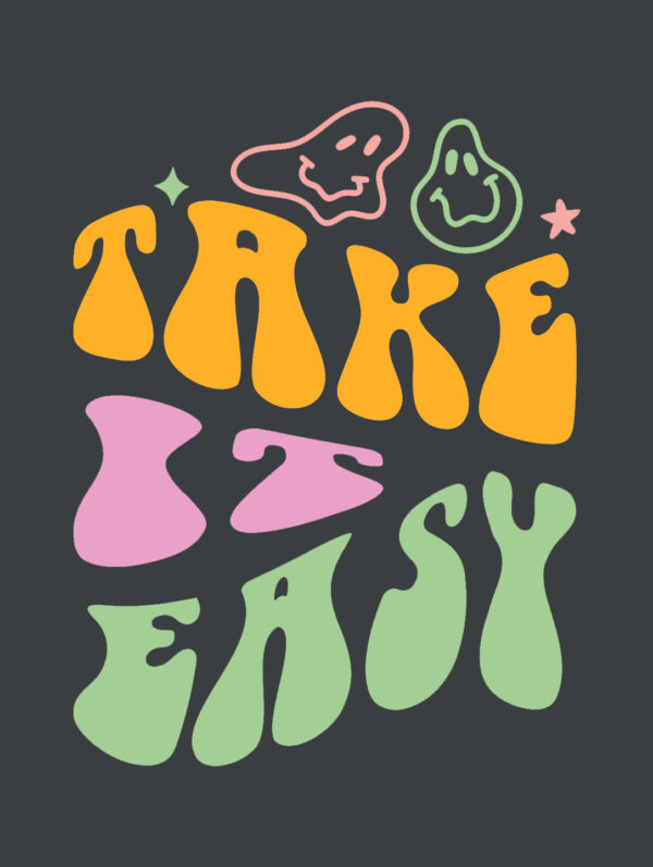 Take It Easy Women's Steel Grey T-Shirt